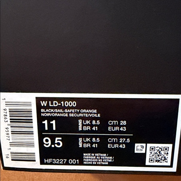 Nike LD-1000 'Black Sail' HF3227-001 Women’s Size 11 - Picture 6 of 6